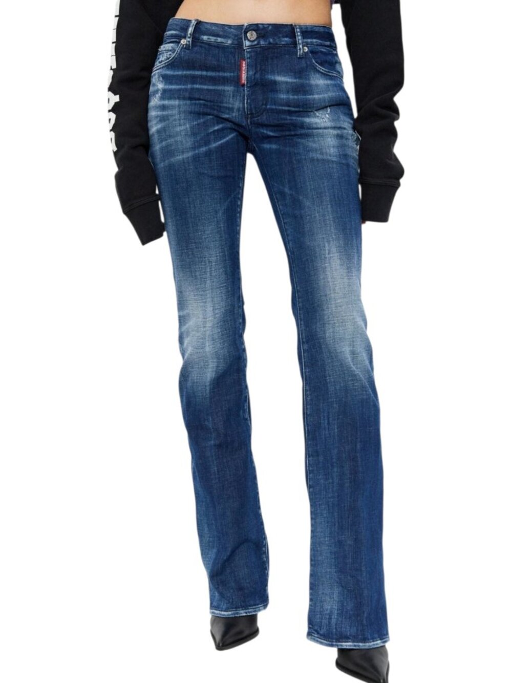 Dsquared2 NWT Medium Waist Flare Jeans 8 (Italy 40) Designer/Luxury/Statement